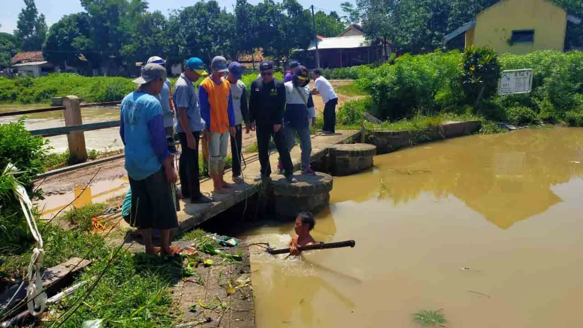 Petani di Kecamatan Cilamaya Berburu Air