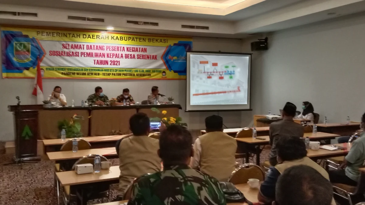 DPMD Kabupaten Bekasi Kembali Sosialisasikan Pilkades 2021