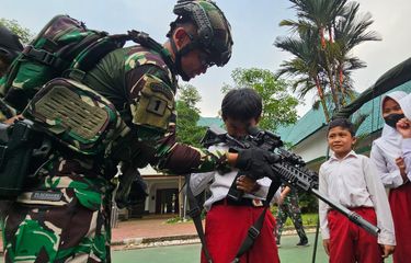 TNI di Bogor Mengedukasi Pelajar melalui Pameran Alat Utama Sistem Pertahanan Alutsista