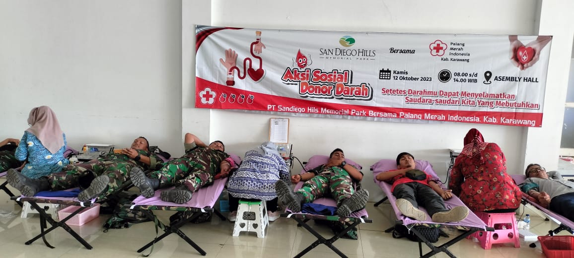 Sandiego Hills Gelar Donor Darah Pertama Pasca Pandemi, Pesertanya Ratusan Orang
