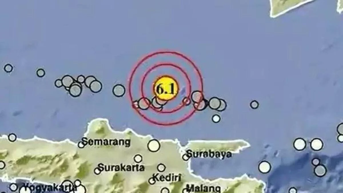 Gempa 6,5 SR di Laut Jawa