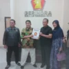 H Ade Swara dan Hj Nurlatifah di DPC Gerindra Karawang